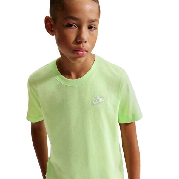Nike Childrens/Kids Futura Classic Logo Regular T-Shirt - Lime - 