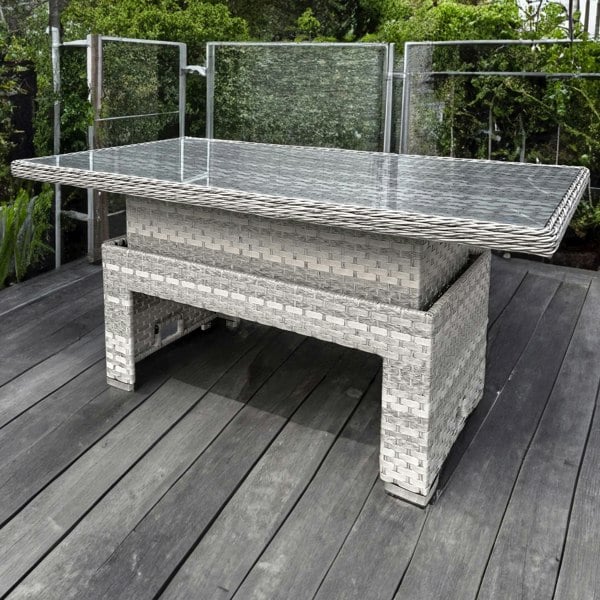 Oseasons Rattan Rising Table in Dove Grey