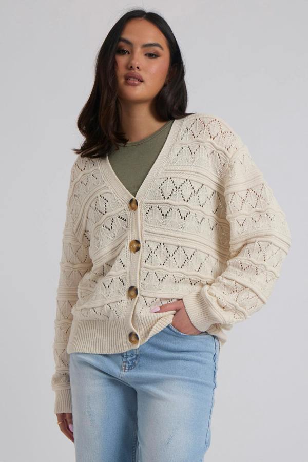 Urban Bliss Pointelle Cardigan