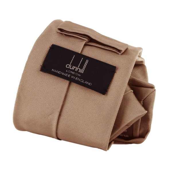 Dunhill luxurious silk and cotton blend grosgrain tie