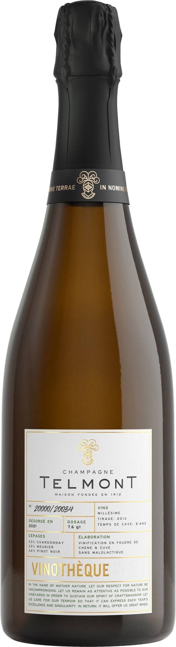 Champagne Telmont Vinotheque 2013 75cl