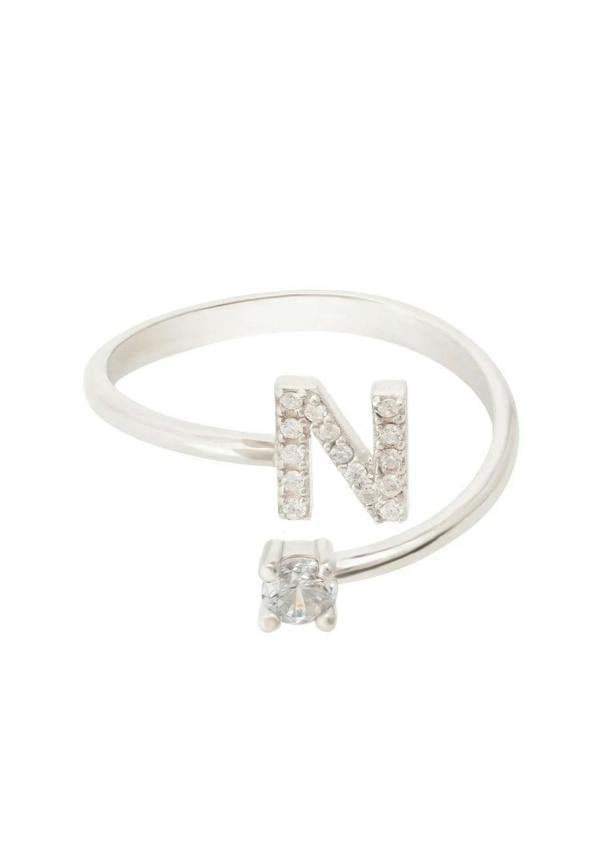 Initial Ring Silver N - LATELITA Rings