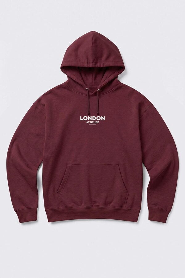 London Attitude Relaxed Fit Dragon Graphic Hoodie