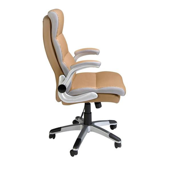 Angel Cerdá Brown leatherette swivel office chair 4141