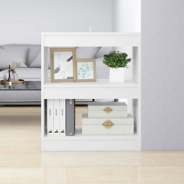 Berkfield Book Cabinet/Room Divider White 60x30x72 cm