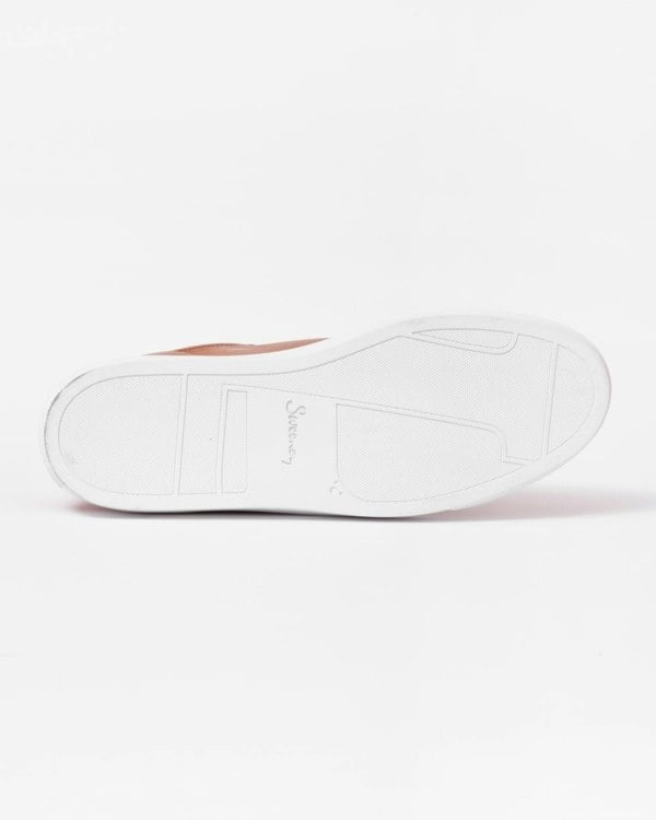 Oliver Sweeney Hayle Antiqued Calf Leather Mens Trainers - Cognac