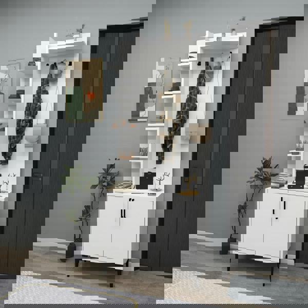 Destina Home Lefteris Hallway Coat Rack with Shelves