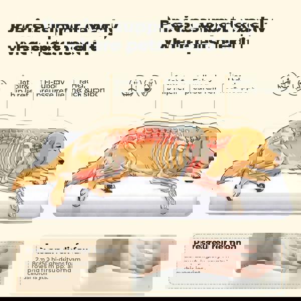 SKYLOS Dog Bed Mattress Soft Plush Cat Bed Non Slip Pet Crate Mat Small Large M