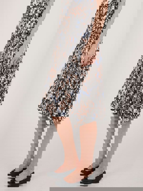 TIGI-Wear Tribal Ikat 6 Panel Skirt - Short