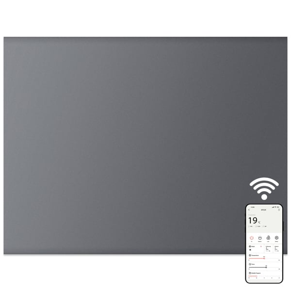 MYLEK Panel Space Heater 500W Eco Smart WiFi App Radiator Electric Slim Low Energy IPX4 rated