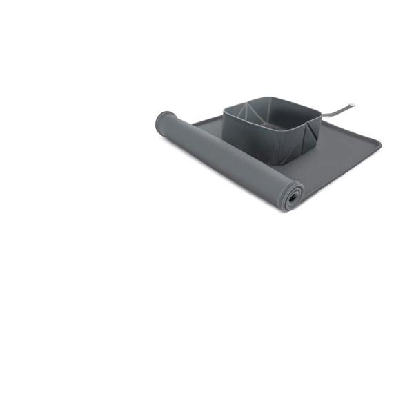 EzyDog Roll-a-Bowl 2-in-1 Silicone Dog Travel Bowl
