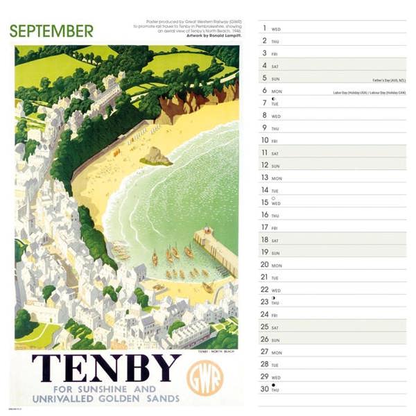 National Railway Museum, Wales Poster Art Calendar 2027, Wall Calendars, Month To View, Travel, Gift