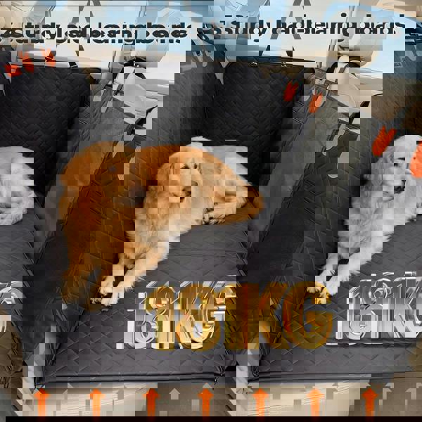 Skylos Dog Car Seat Cover Waterproof Pet Back Seat Hammock Safety Protector