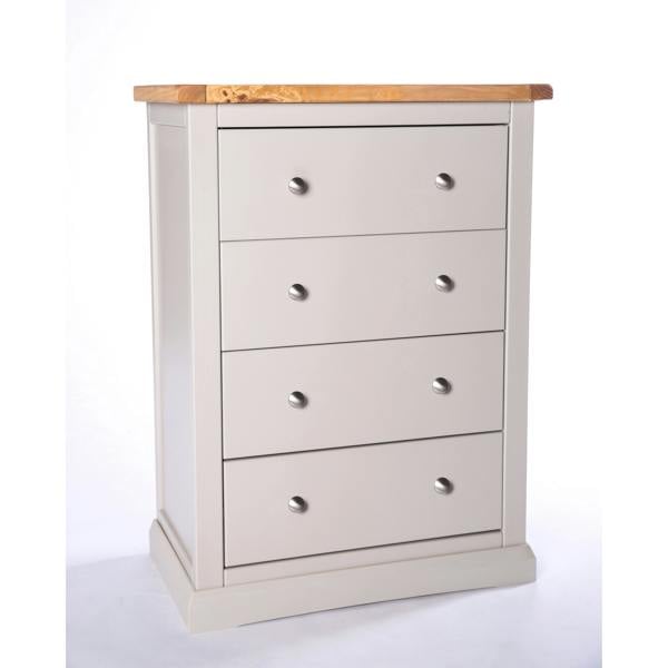 Loreo 4 Drawer Chest of Drawers Chrome Knob