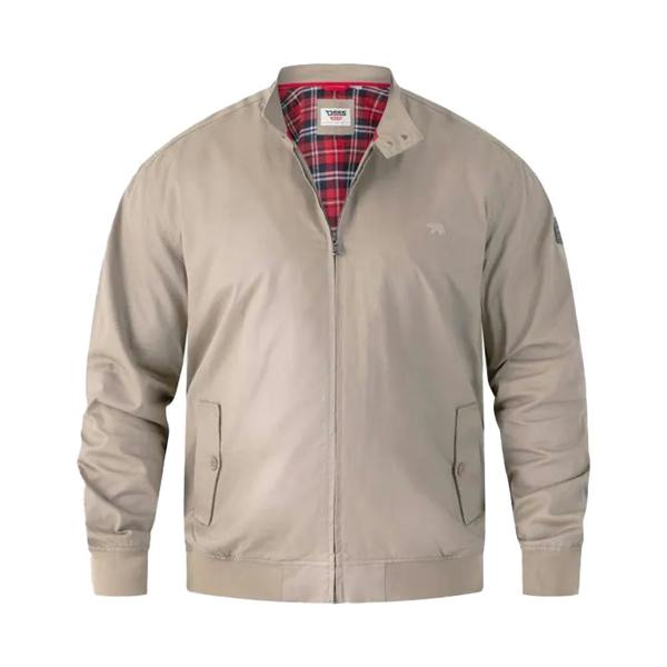 Duke Mens D555 Kent Kingsize Harrington Jacket - Stone - 