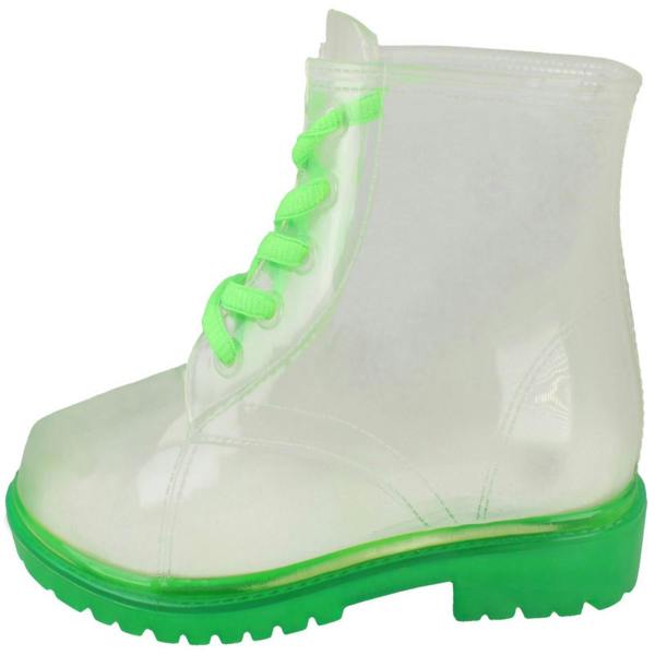 Spot On Girls Spot On Lace Up Jelly Boot