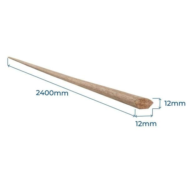 Snowdon Timber Dark Hardwood Quadrant Moulding (T) 12mm (W) 12mm (L) 2400mm