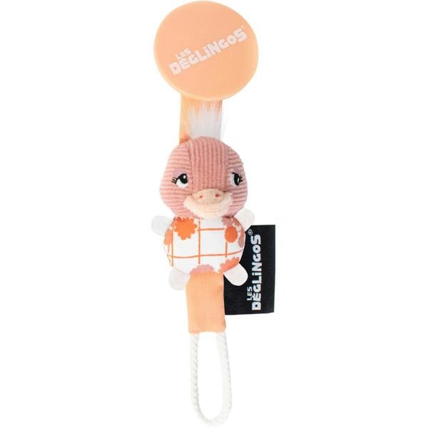 Les Deglingos Pacifier Clip - Pink