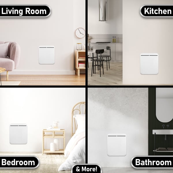 MYLEK Electric Panel Heater - Wall Mounted or Free Standing 500w