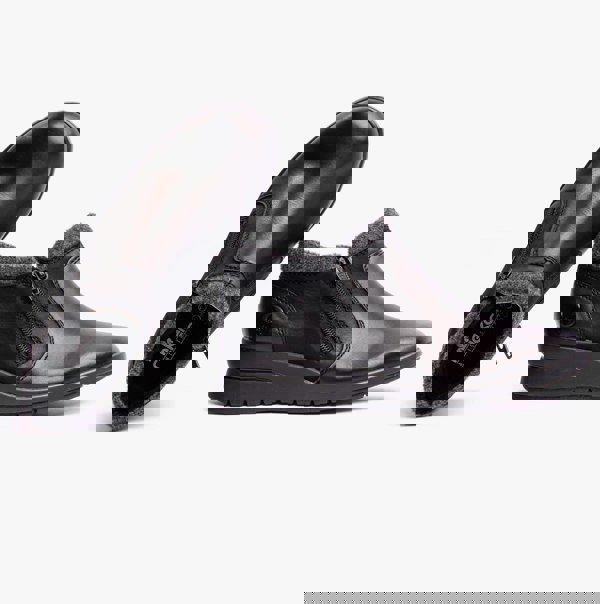 Rieker L4854-00 Womens Leather Boots - Black