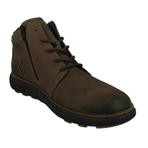 Rieker Mens Rieker Lightweight Lace Up Detailed Ankle Boots B3308