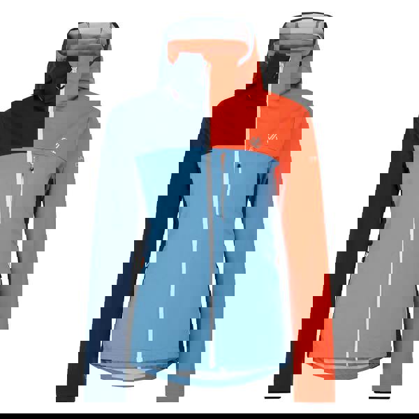 Dare 2B Womens/Ladies Lexan Colour Block Soft Shell Jacket - Niagara Blue/Satsuma