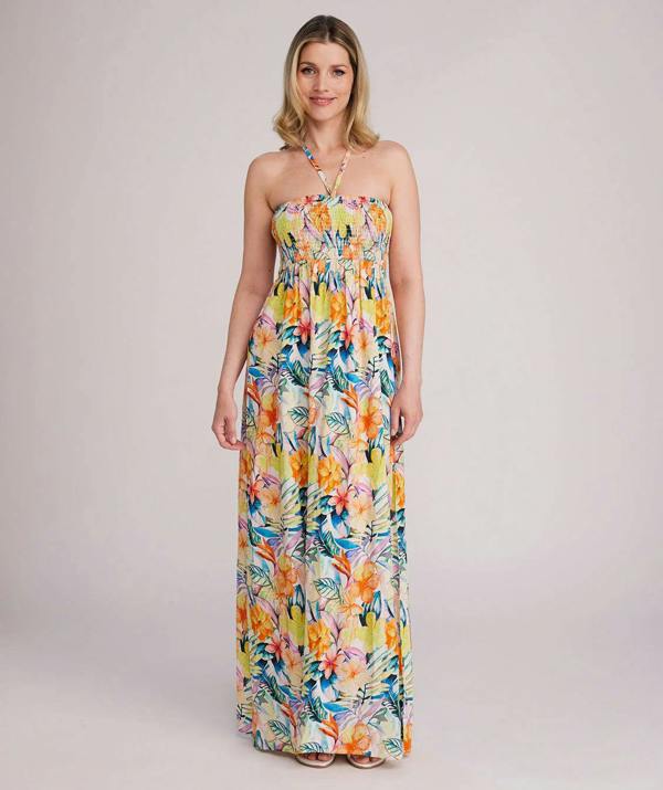 Pia Rossini Caracas - Halter Neck Maxi Beach Dress