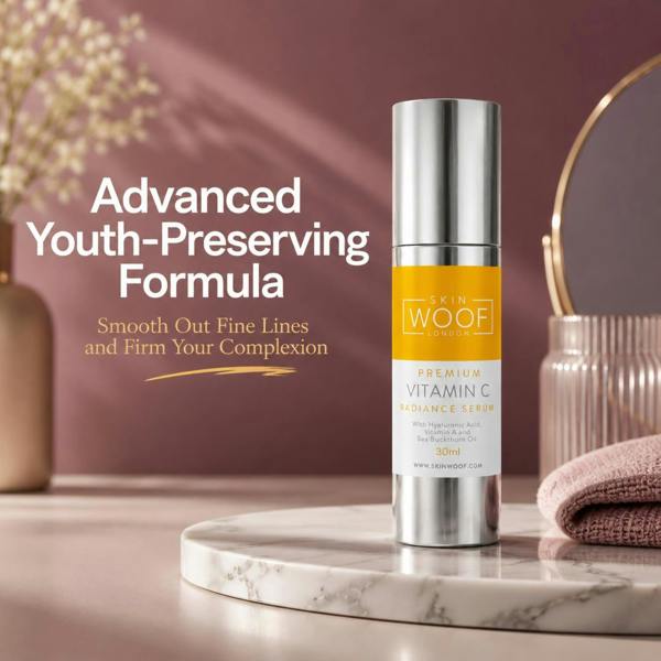 Aquarius Vitamin C Face Serum Radiance Brightening Anti Ageing Glow Boost Treatment 30ml