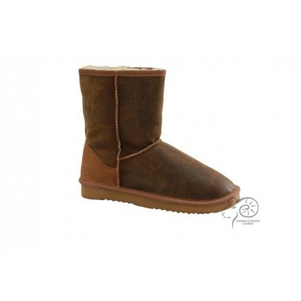 Eastern Counties Leather Mens Jake Sheepskin Boots - Chocolate - 