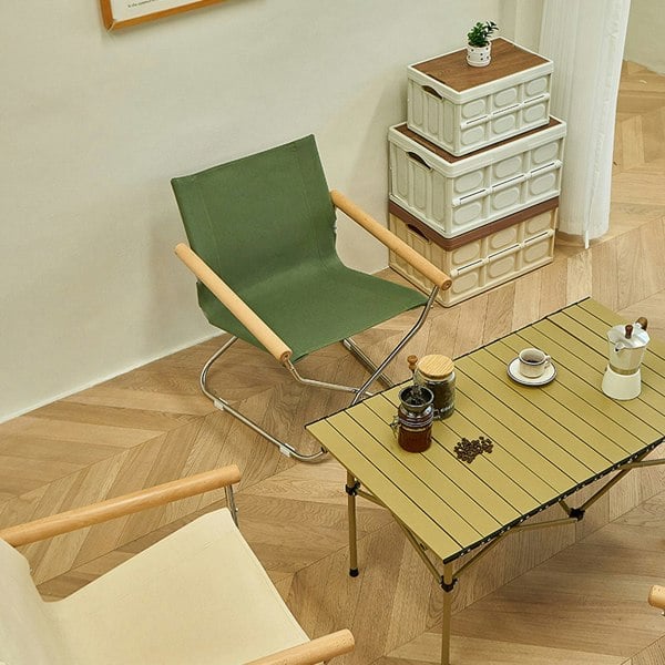 Weilai Concept Kato Foldable Armchair, Stainless Steel