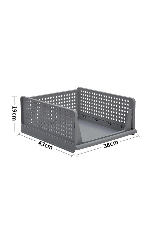Living and Home Folding Plastic Wardrobe Storage Box Drawer Organizer Box Bedroom