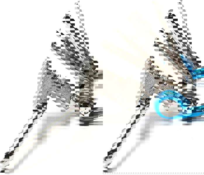 Awe 11 Piece CR-V Special Hardened Steel Micro Multi Function Pocket Tool Blue