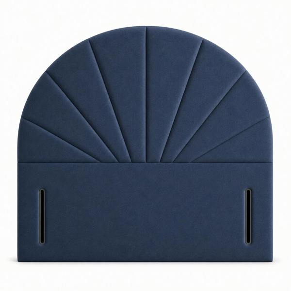 Great British Beds Curve Headboard - Blue Plush