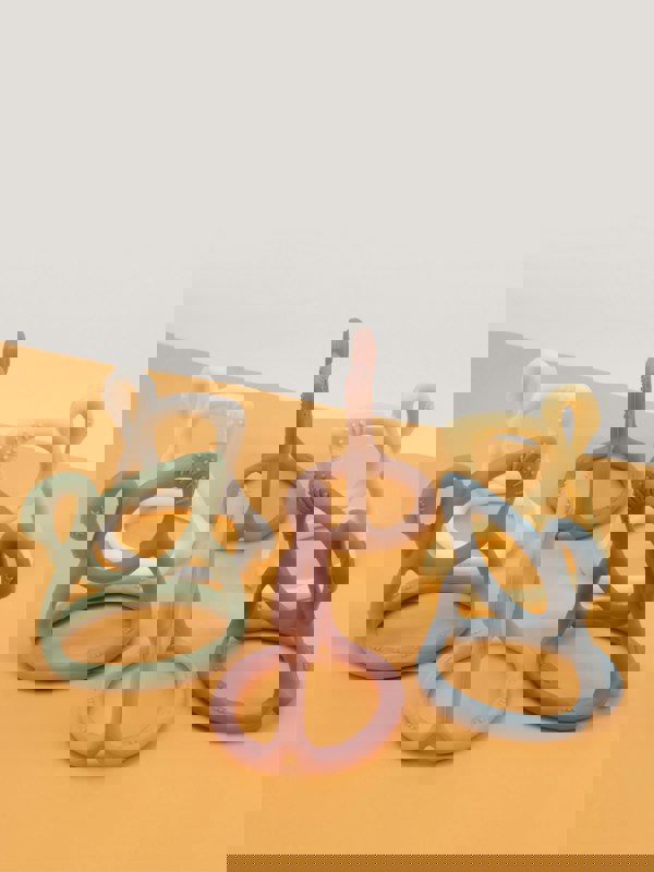 Bloom Bambini Baby Swan Teether in Blue