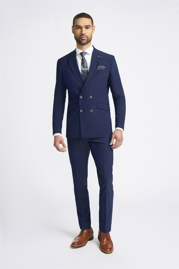 House of Cavani Victorious Double Breasted Navy Blazer