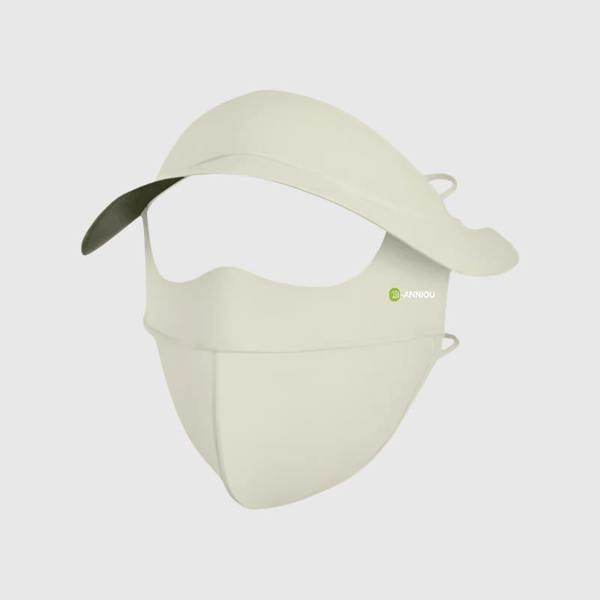 Anniou Sun Protective Wide Brim Face Mask - one-size - Light Green