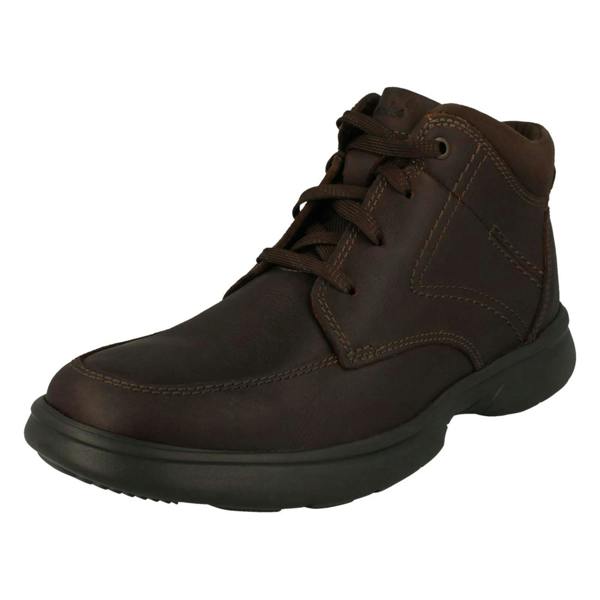 Clarks Mens Clarks Ortholite Featured Lace Up Ankle Boots Bradley Mid