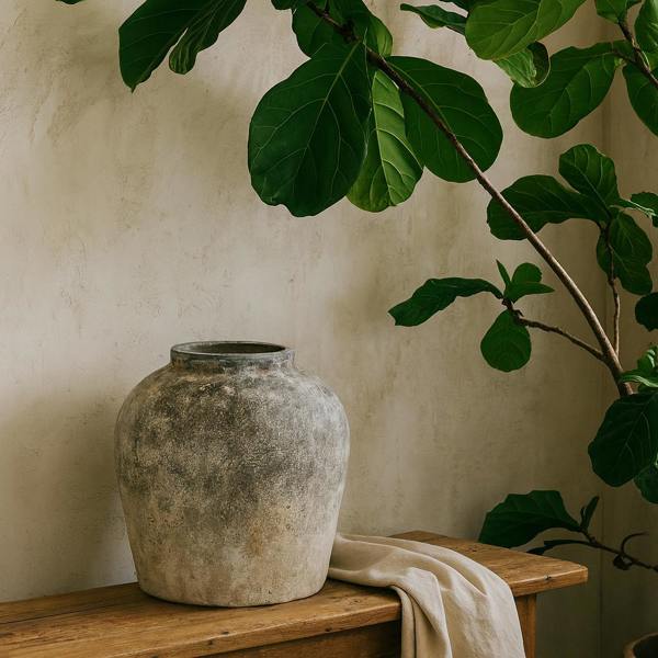 Wyld Haus Sunvale Aged Stoneware Ceramic Vase