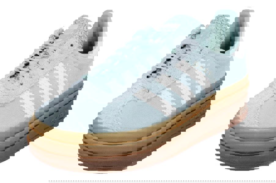 Adidas Originals Gazelle Bold Womens Trainers Sneakers JS3902 - Green White Gum Js3902 - Photo 0