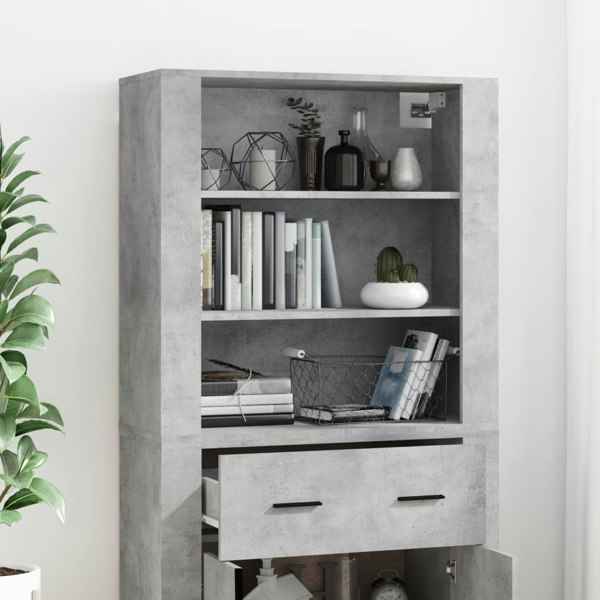 Berkfield Highboard Concrete Grey Engineered Wood