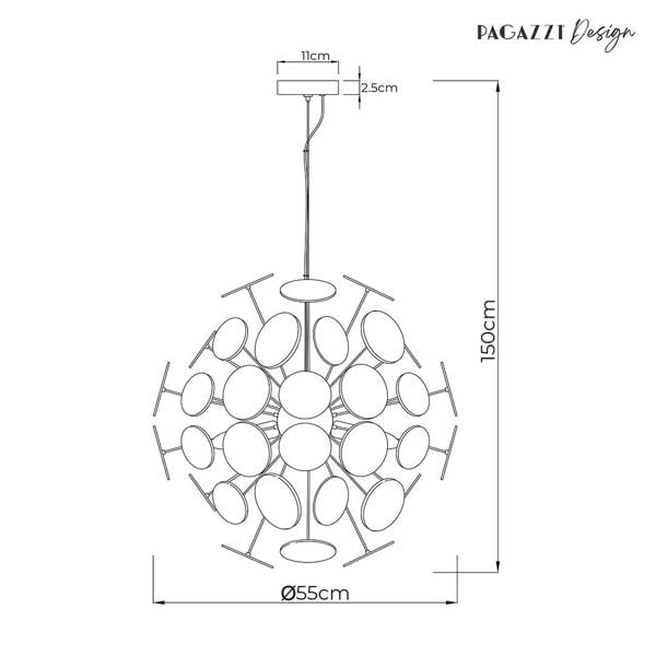 Pagazzi Lighting Skye 52cm Sputnik Ball Pendant
