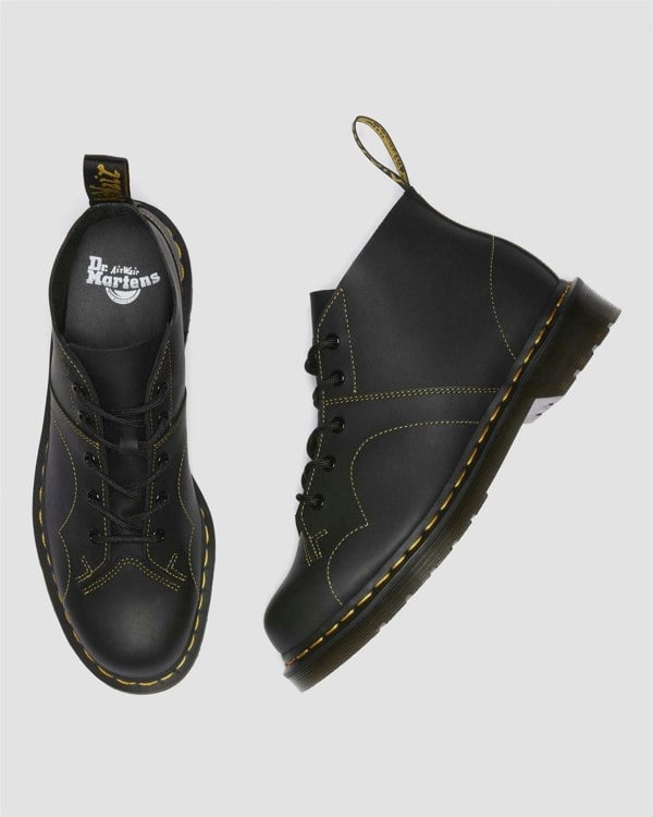 Dr. Martens Church Leather Black Boots