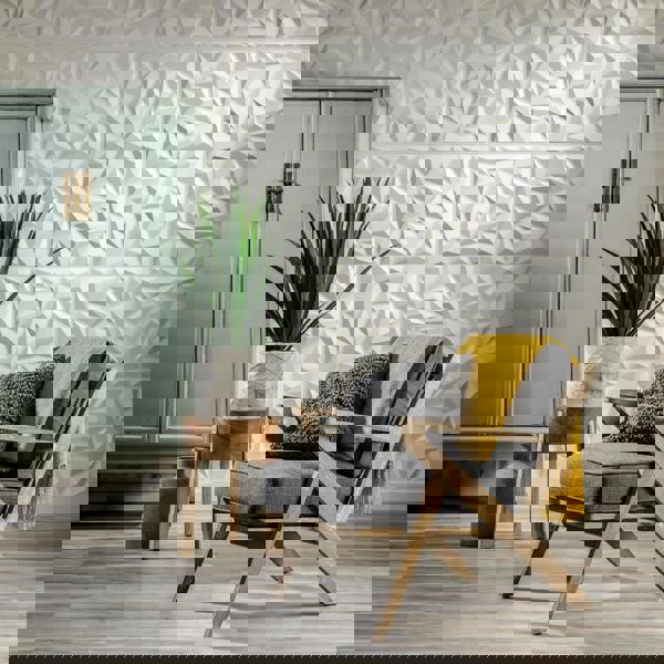 W3DPGAWA27 - Puck Eco Friendly 3D Wall Panels Decorative Tiles - 50x50 cm - 12 Boards (for 3 sqm2)