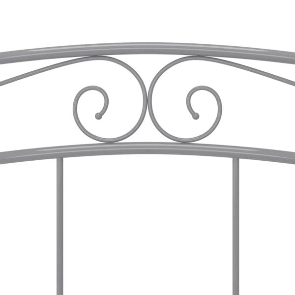 Berkfield Bed Frame Grey Metal 200x200 cm