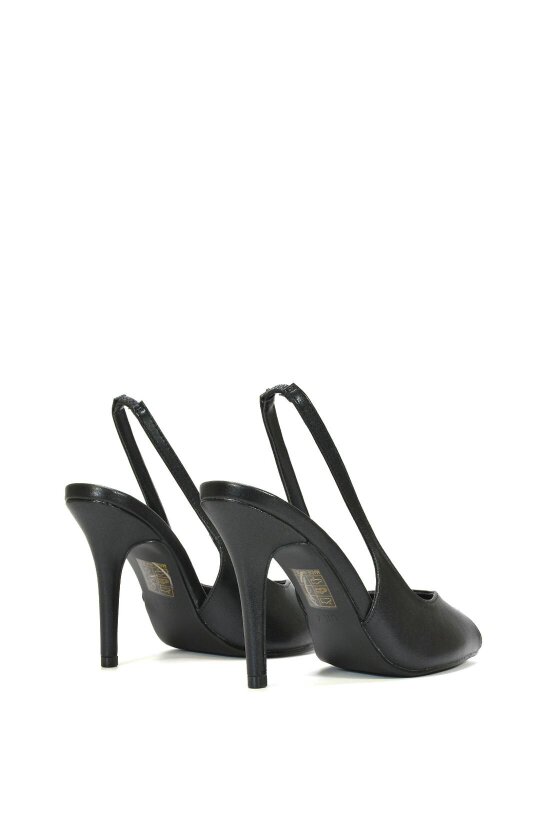 XY LONDON Stiletto High Heel Slingback Peep Toe Court Shoes