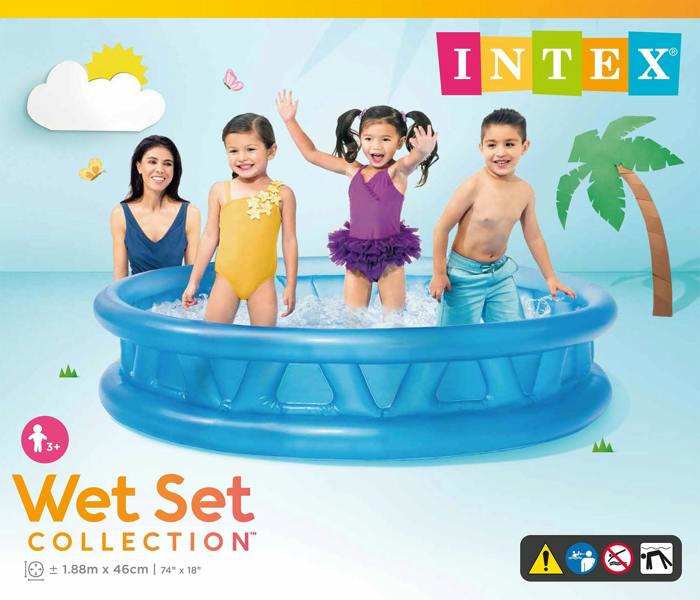 INTEX 74" Inflatable Soft Side Pool