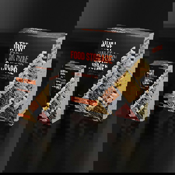 smartbies 7-Piece Stackable Airtight Food Storage Containers | BPA-Free Eco-Friendly Pantry Organiser Set | Multiple Sizes for Kitchen Organisation