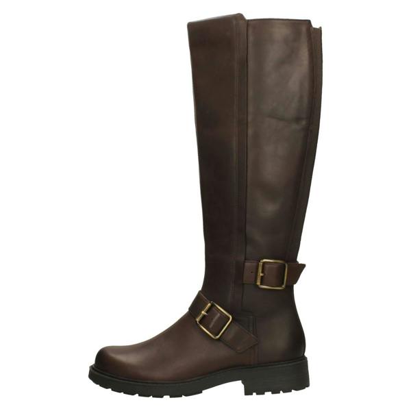 Clarks Ladies Clarks Buckle Detail Knee High Boots Orinoco2 Tall