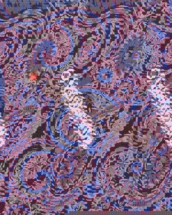 Lambretta Mens All Over Paisley Branded Retro Casual T-Shirt