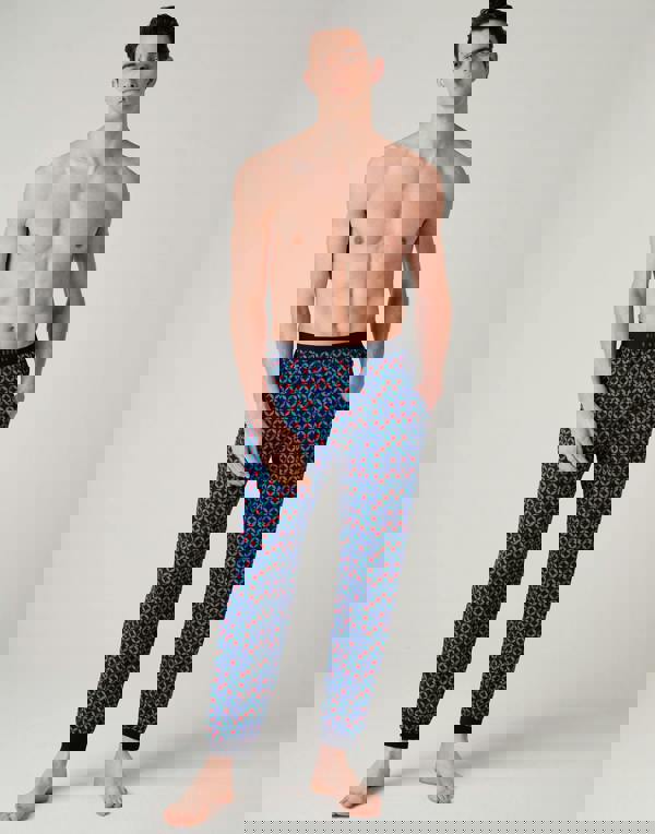 British Boxers Men's Bamboo Pyjama Set - Minimalist Geometric